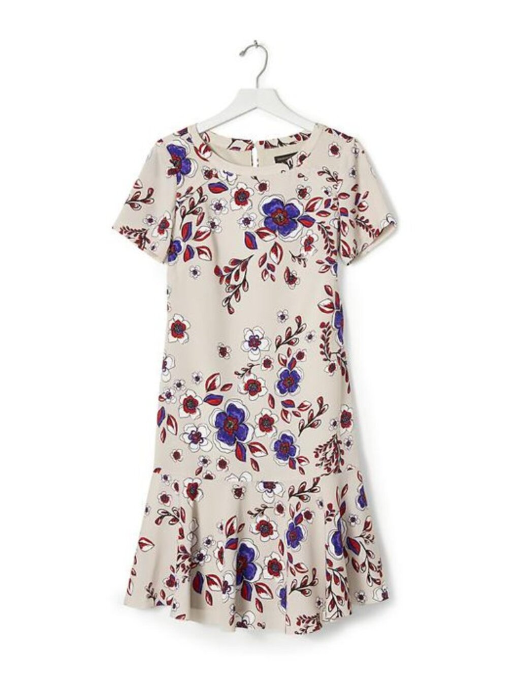 Banana Republic Floral Drop-Waist Mini Dress - 10